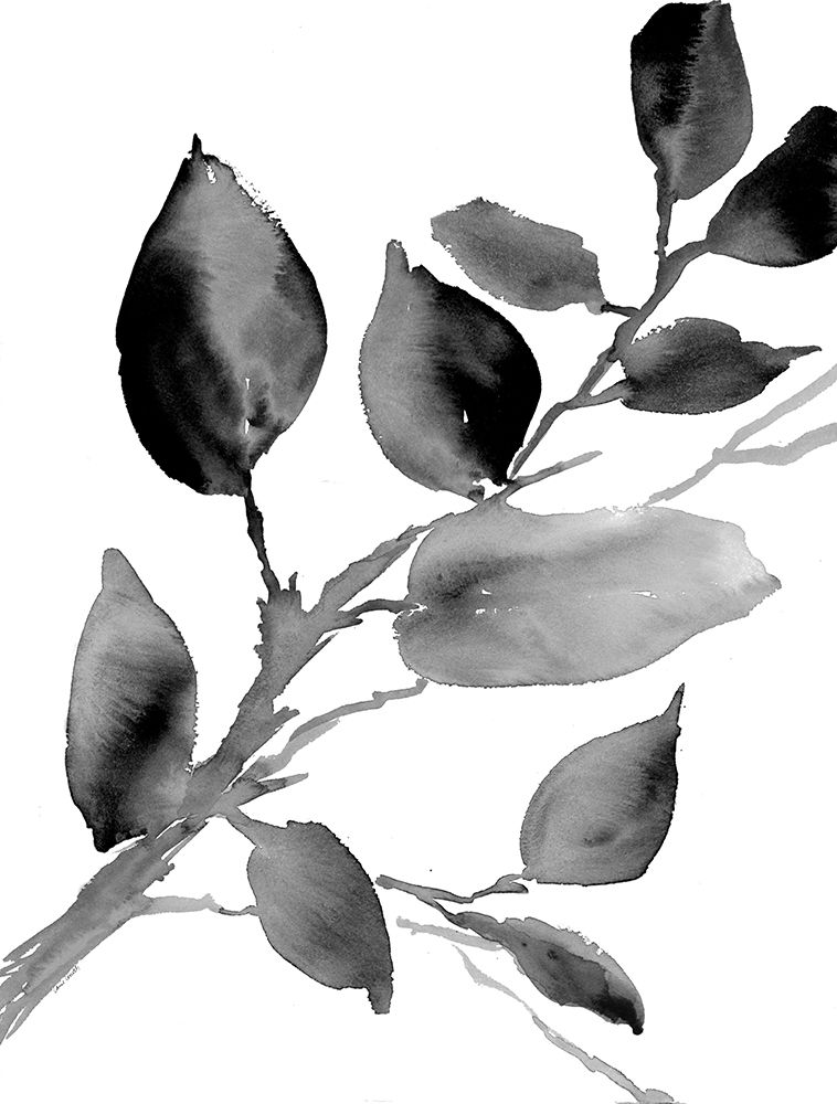 Gray Philodendron Branch art print by Lanie Loreth for $57.95 CAD