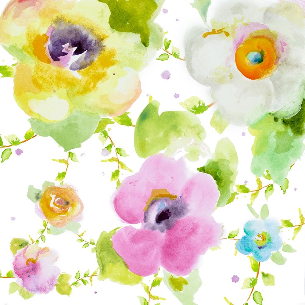 Rosy Vines I art print by Patricia Pinto for $57.95 CAD