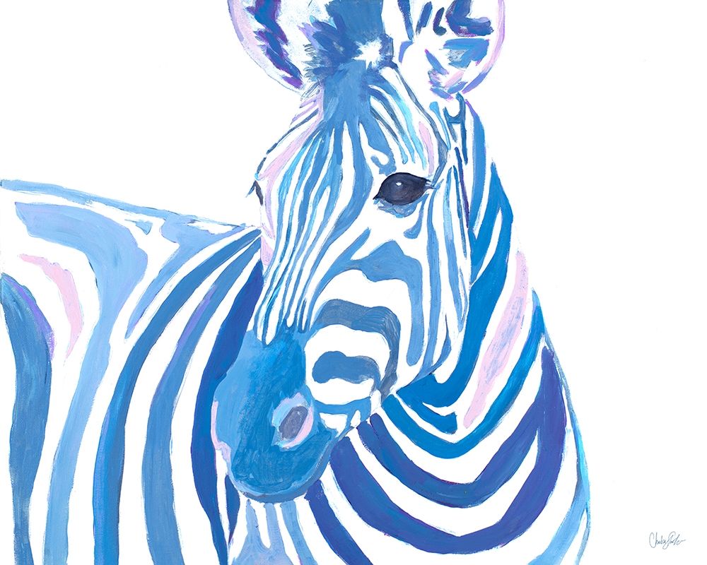 Vibrant Zebra art print by Chelsea Goodrich for $57.95 CAD