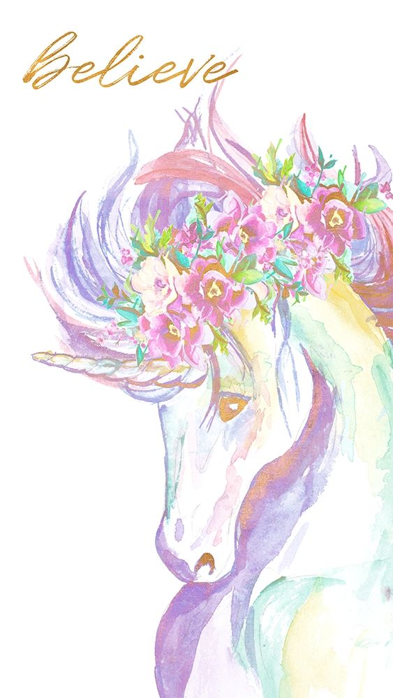 Believe Unicorn art print by Chelsea Goodrich for $57.95 CAD