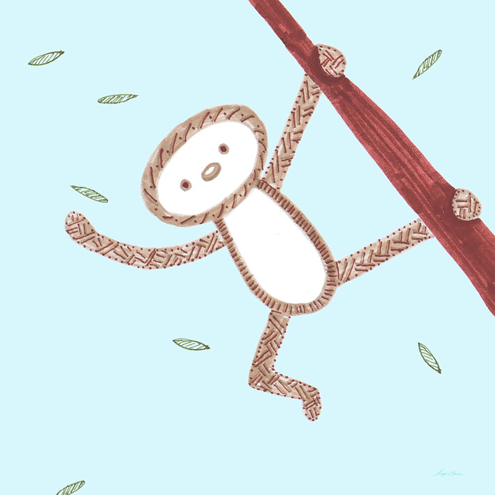 Monkey Love art print by Hugo Edwins for $57.95 CAD