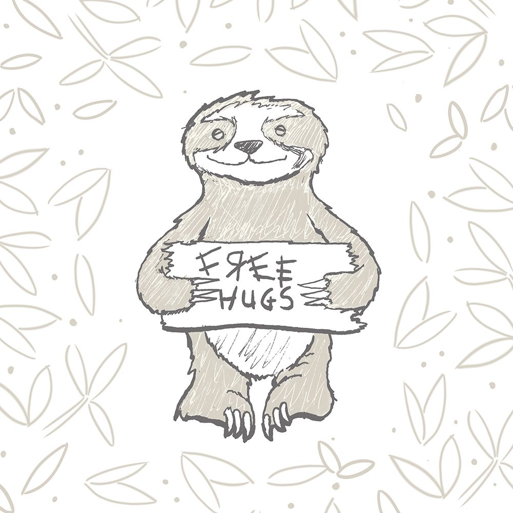 Animal Hugs I art print by Hugo Edwins for $57.95 CAD