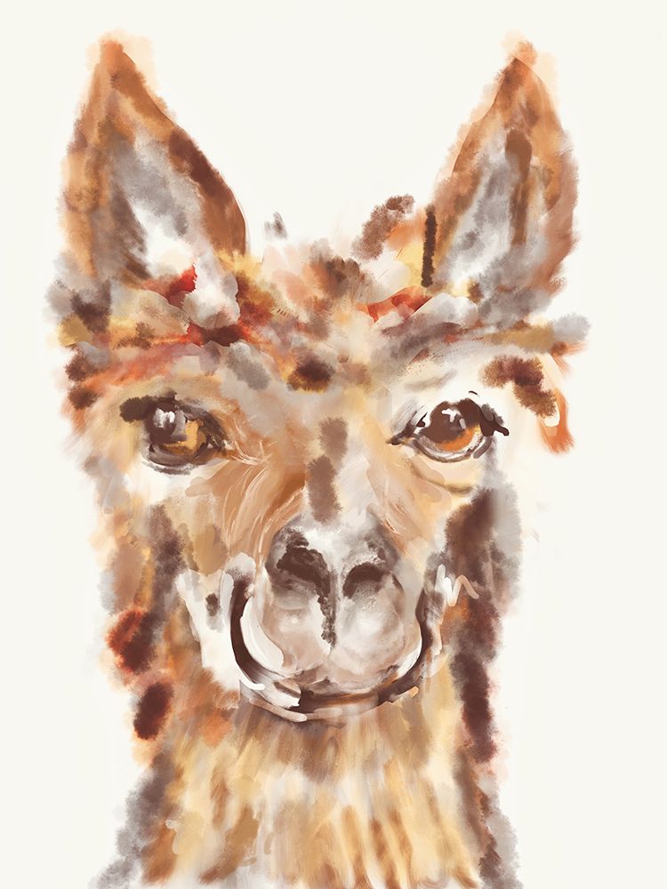 Goofy Llama I art print by Julie DeRice for $57.95 CAD