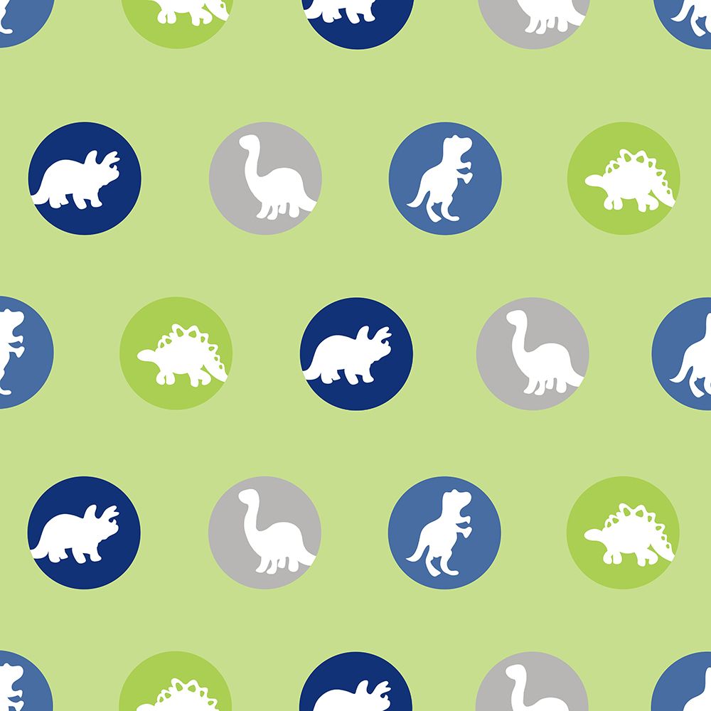 Dino Circle Pattern art print by Anna Quach for $57.95 CAD