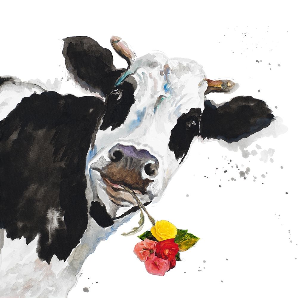 Crazy Cow art print by Patricia Pinto for $57.95 CAD