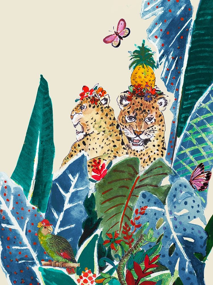 Jungle Carnival on Cream art print by Patricia Pinto for $57.95 CAD