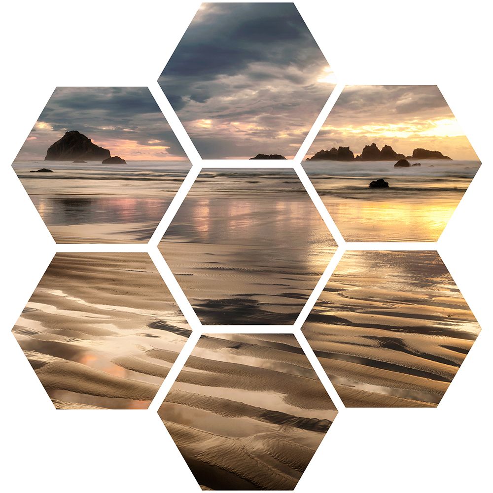 Pacific Low Tide (hexagon) art print by Andy Amos for $57.95 CAD