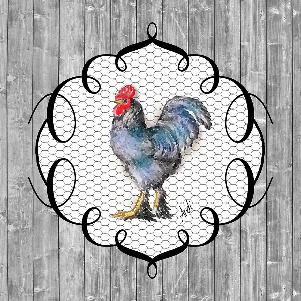 Rooster on the Roost II art print by Andi Metz for $57.95 CAD