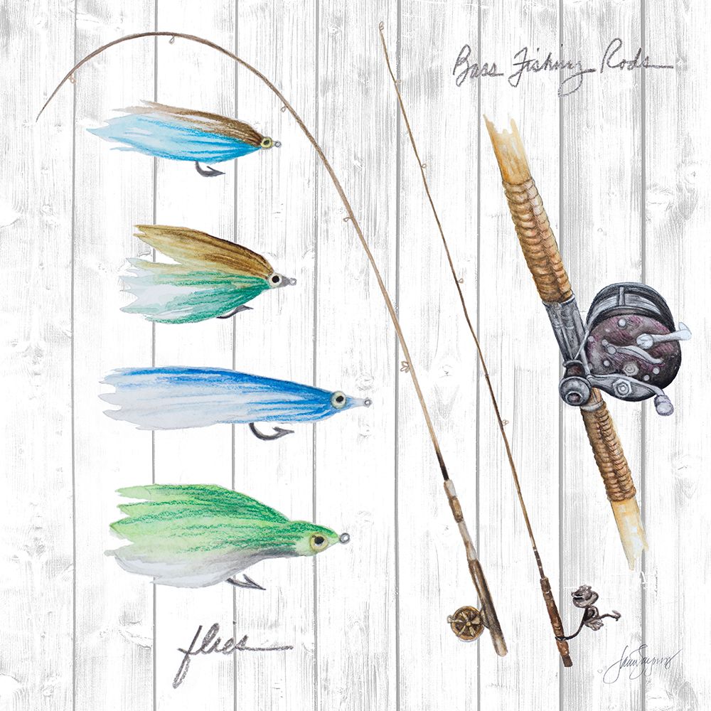 Bait and Tackle I art print by Janice Gaynor for $57.95 CAD