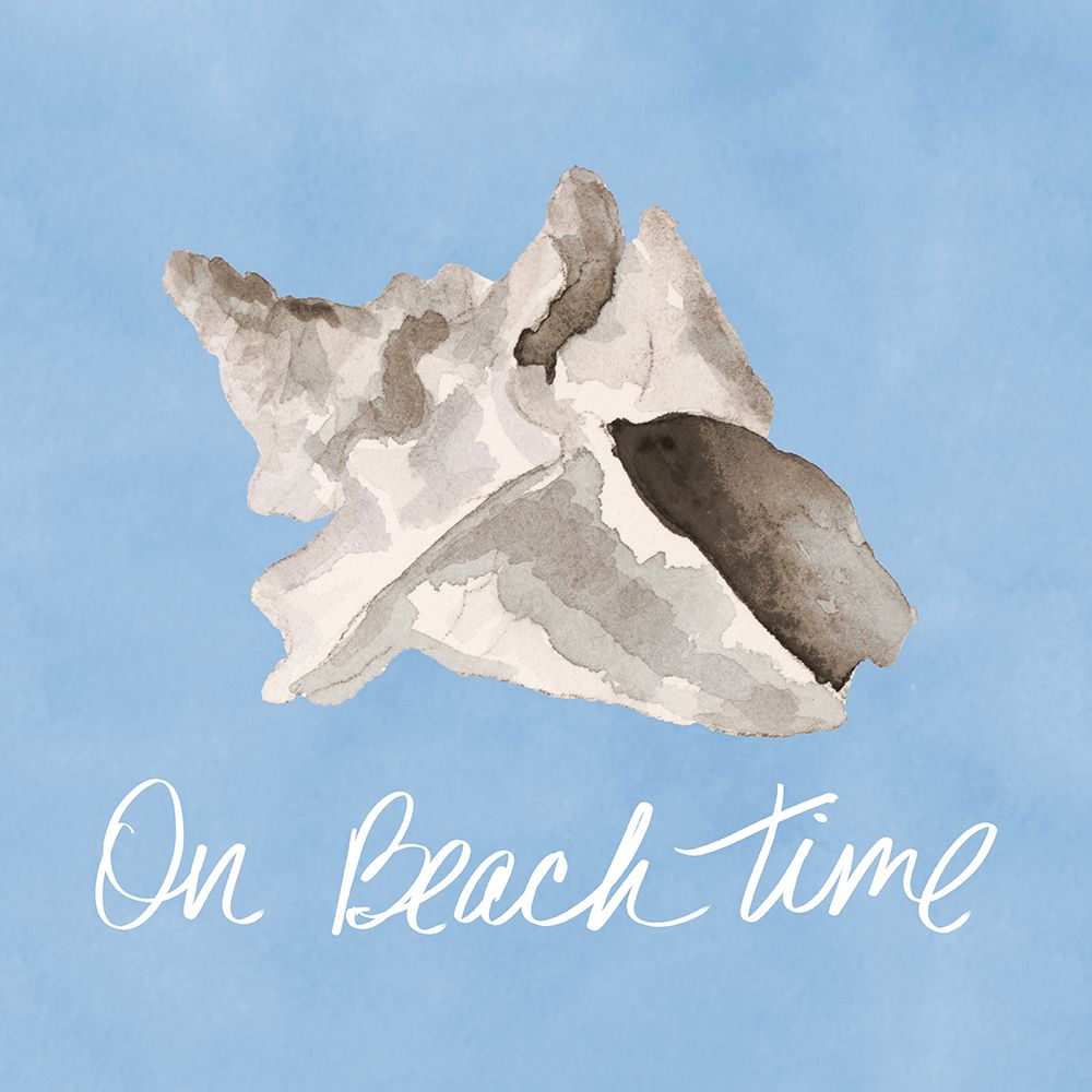 On Beach Time Shell art print by Lanie Loreth for $57.95 CAD