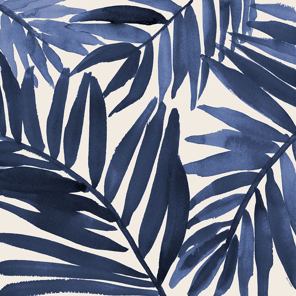 Navy Palm Design I art print by Lanie Loreth for $57.95 CAD