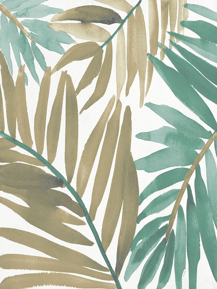 Teal Palm Design I art print by Lanie Loreth for $57.95 CAD