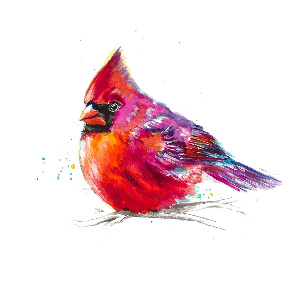 Christmas Cardinal I art print by Patricia Pinto for $57.95 CAD