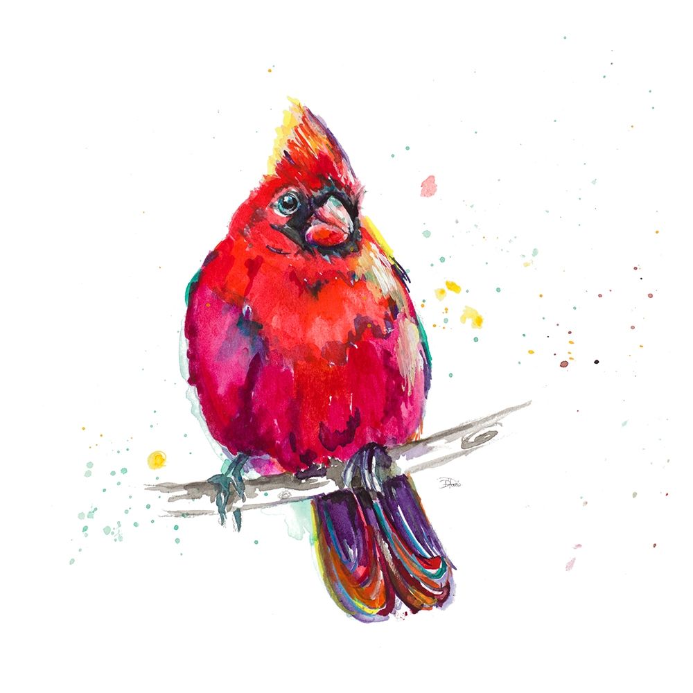 Christmas Cardinal III art print by Patricia Pinto for $57.95 CAD