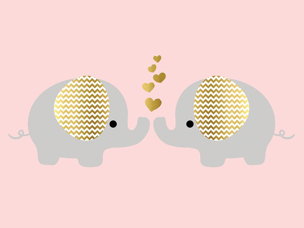 Baby Ele Love art print by Anna Quach for $57.95 CAD
