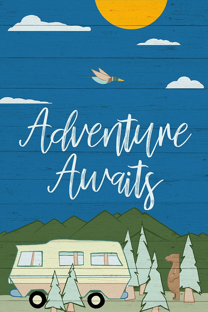 Adventure Awaits art print by Hugo Edwins for $57.95 CAD