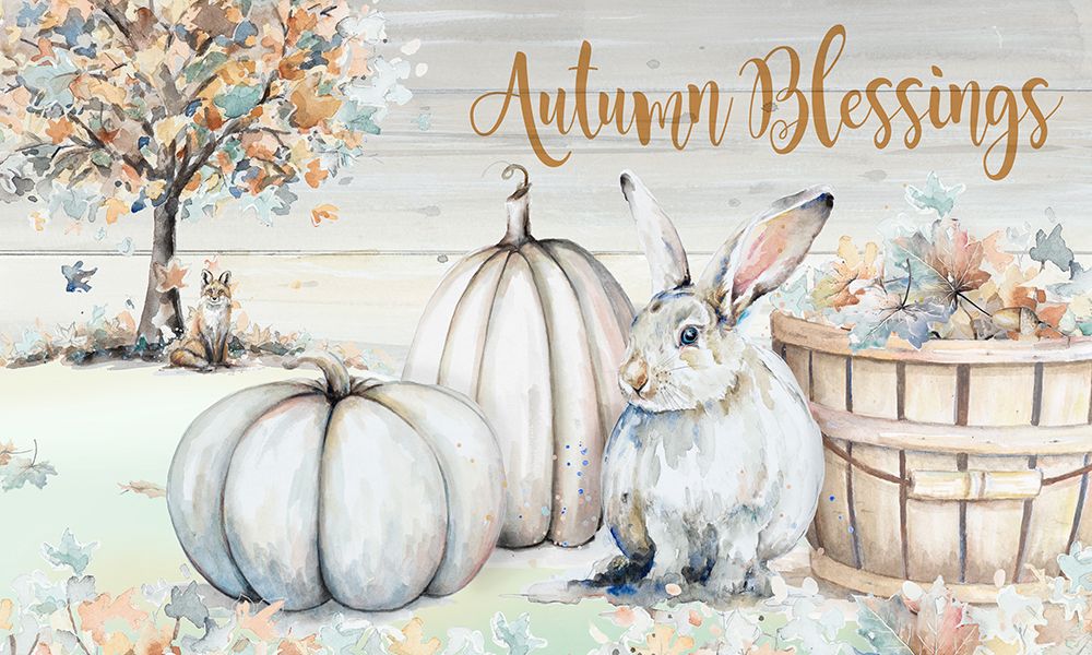 Autumn Blessings Scene art print by Patricia Pinto for $57.95 CAD
