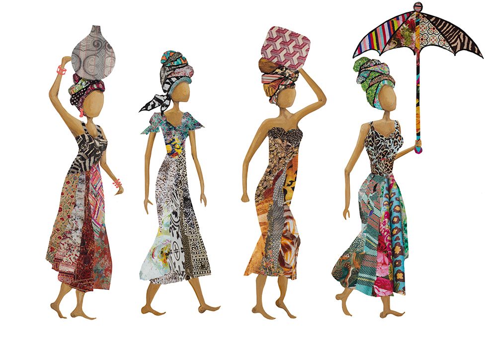 Xhose Woman Group art print by Gina Ritter for $57.95 CAD