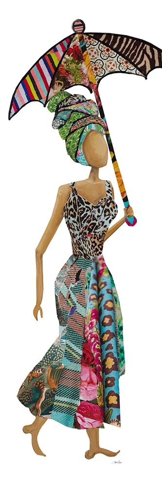 Xhose Woman with Umbrella art print by Gina Ritter for $57.95 CAD