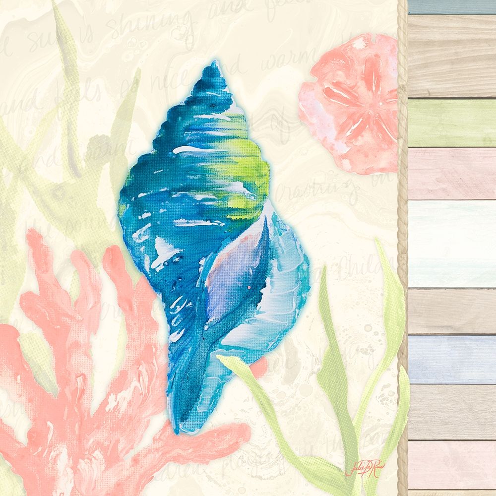 Pastel Coastal IV art print by Julie DeRice for $57.95 CAD