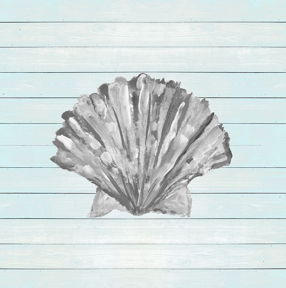 Coastal on Blue Wood II art print by Julie DeRice for $57.95 CAD