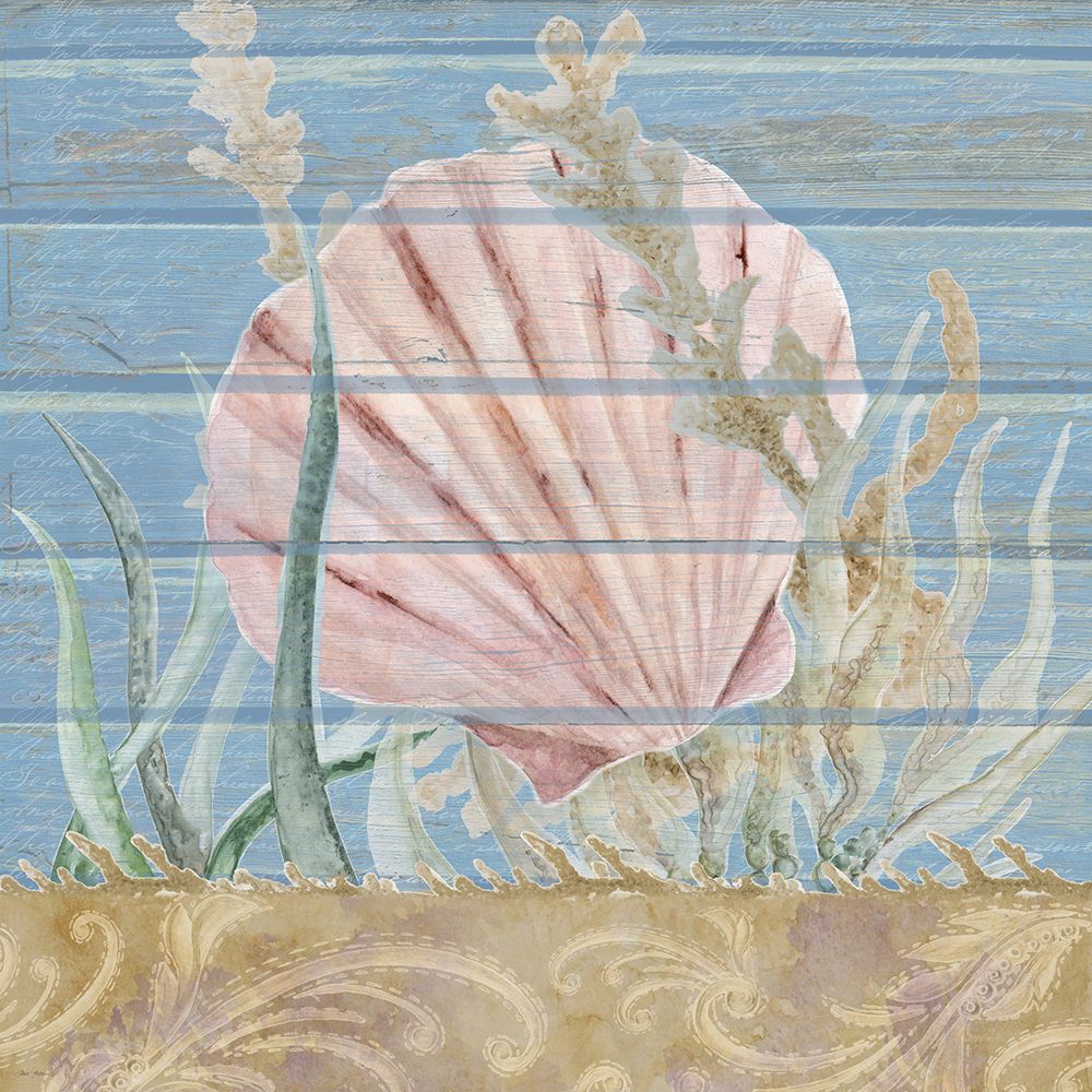 Ocean Floor Blue Square I art print by Janice Gaynor for $57.95 CAD