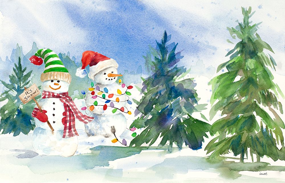Snowman Valley II art print by Lanie Loreth for $57.95 CAD
