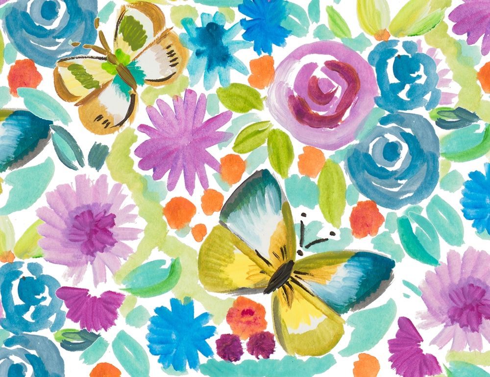 Tropical Butterfly Garden art print by Ani Del Sol for $57.95 CAD