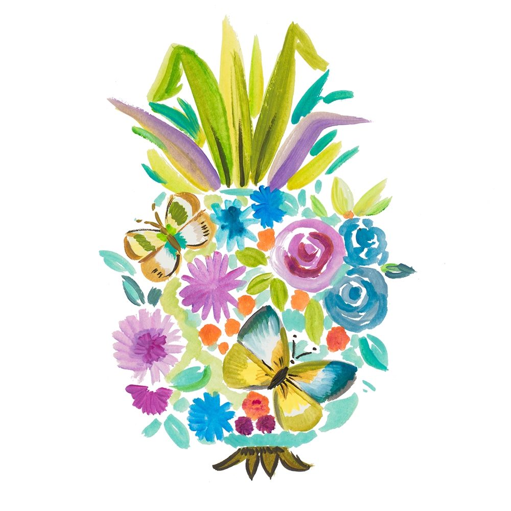 Vibrant Pineapple art print by Ani Del Sol for $57.95 CAD