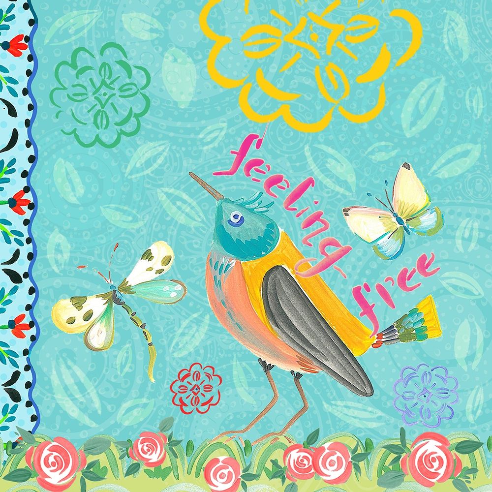 Nature Garden with Bird art print by Ani Del Sol for $57.95 CAD