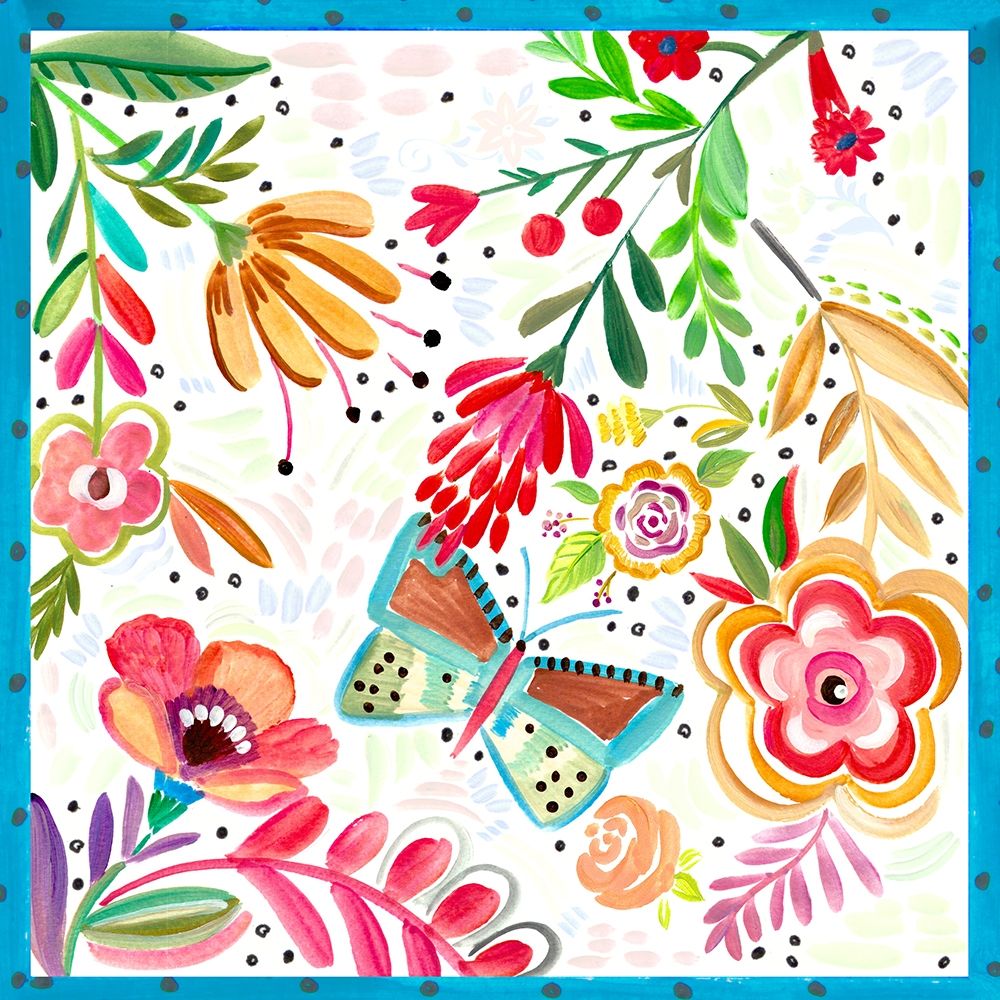 Boho Butterfly Garden art print by Ani Del Sol for $57.95 CAD