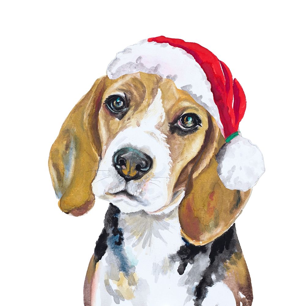 Holiday Dog I art print by Patricia Pinto for $57.95 CAD