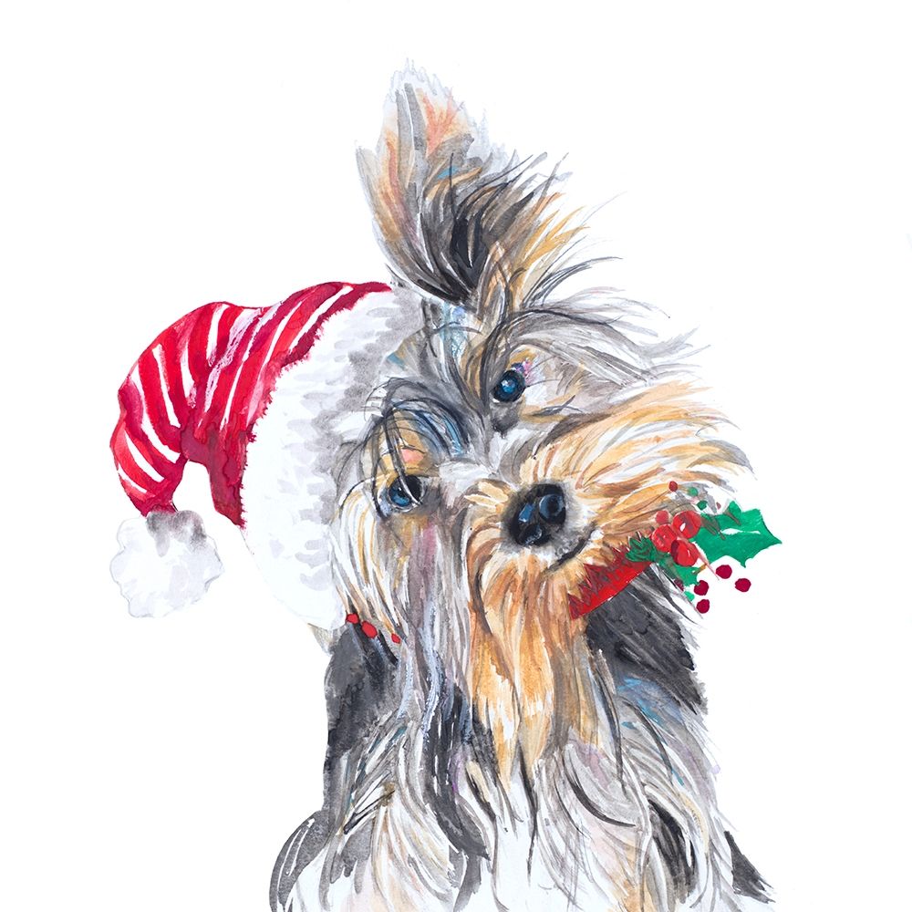 Holiday Dog III art print by Patricia Pinto for $57.95 CAD