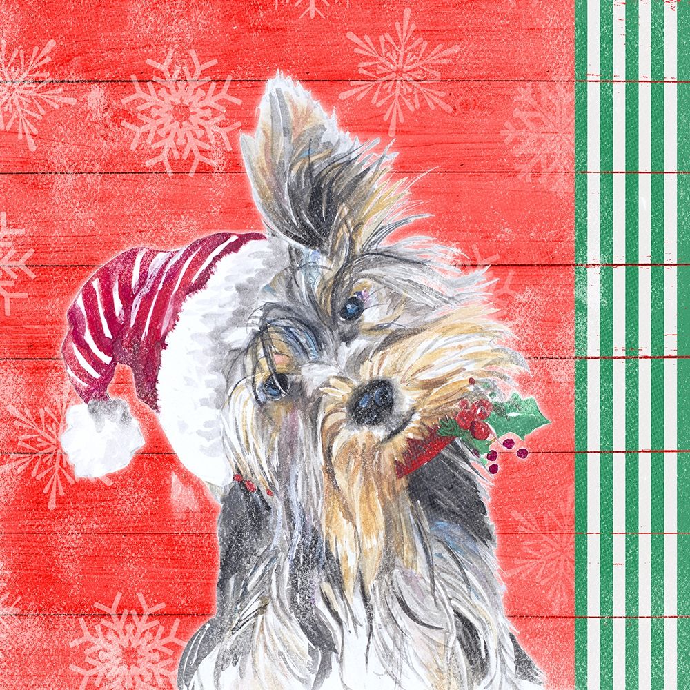 Holiday Puppy III art print by Patricia Pinto for $57.95 CAD