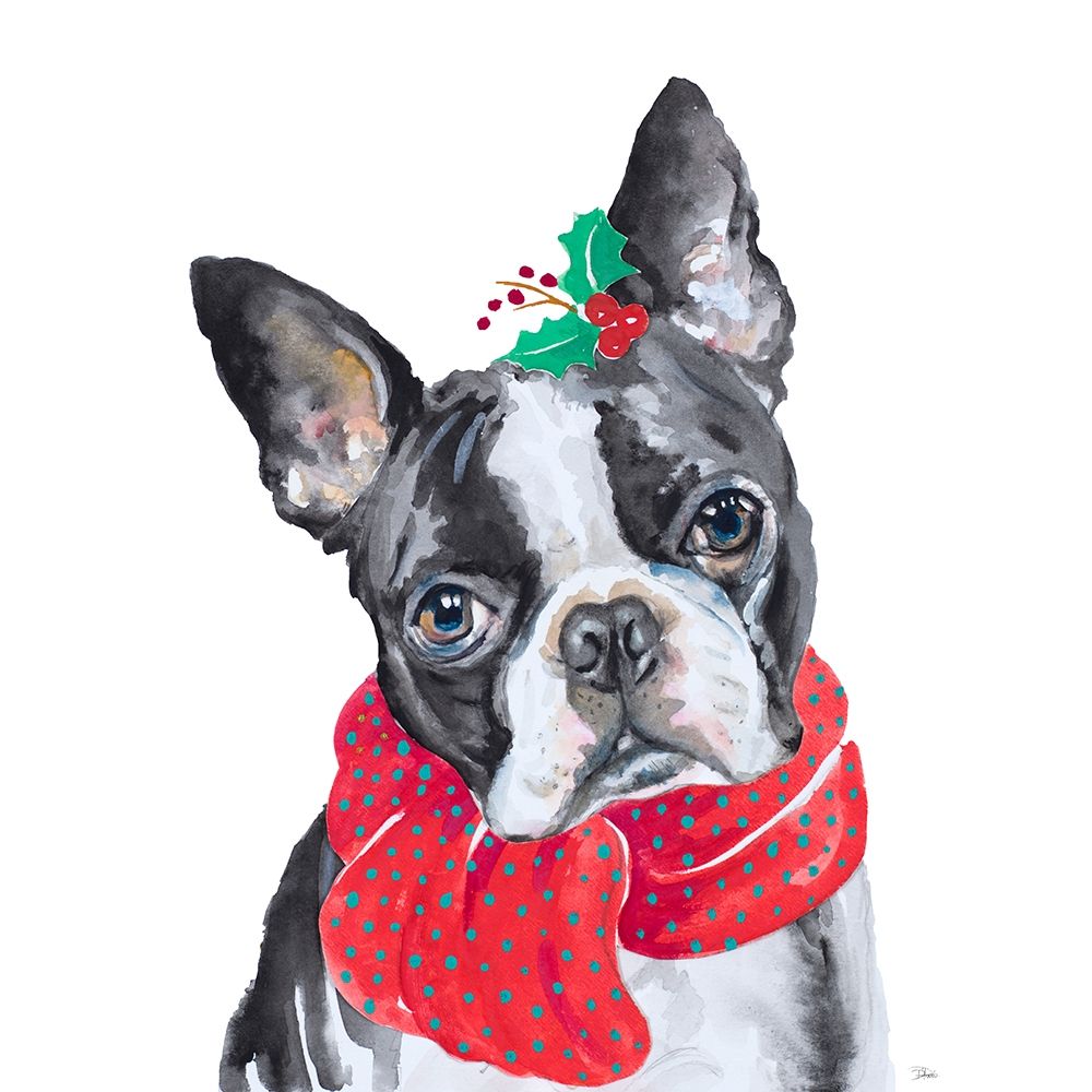 Holiday Dog II art print by Patricia Pinto for $57.95 CAD
