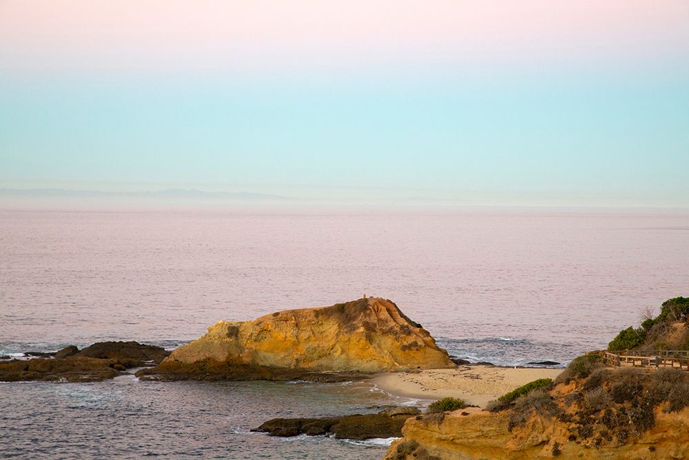 Rocky Shoreline At Dusk art print by Kathy Mansfield for $57.95 CAD