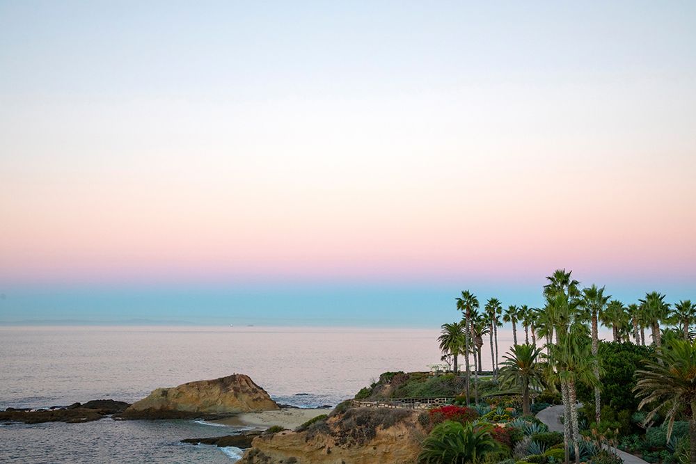 Palm Walkway At Dusk art print by Kathy Mansfield for $57.95 CAD