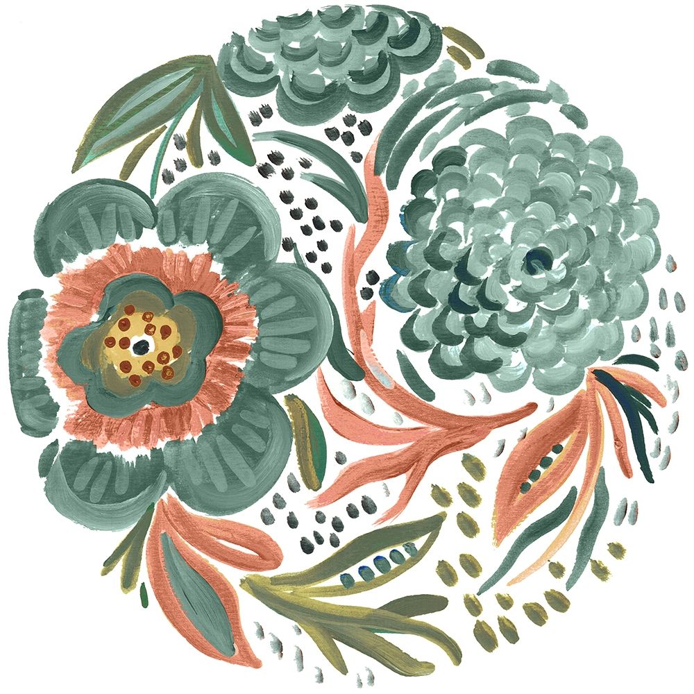 Peachy Matisse Florals II art print by Ani Del Sol for $57.95 CAD