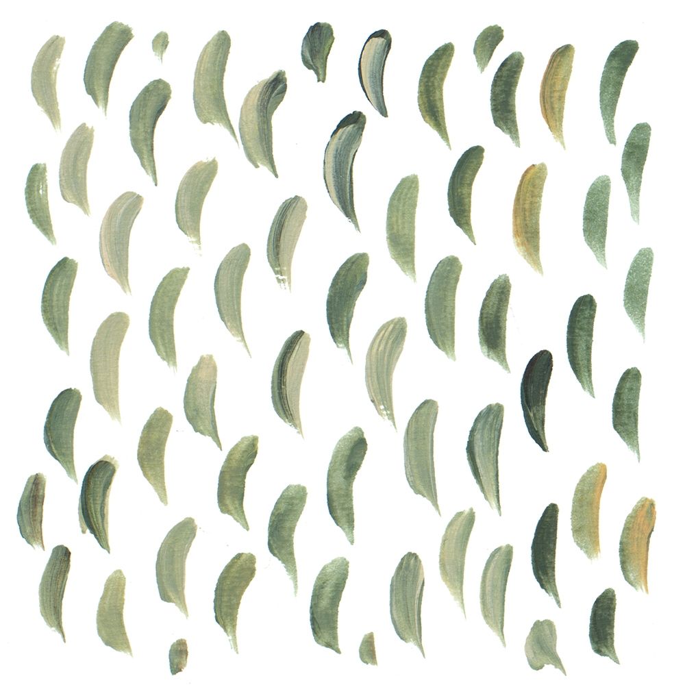 Green Down Dash Pattern art print by Ani Del Sol for $57.95 CAD