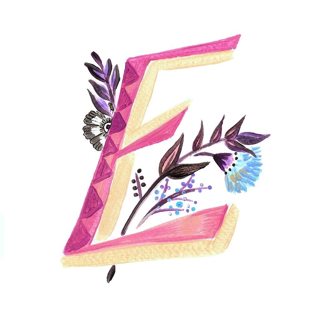 Monogram E art print by Ani Del Sol for $57.95 CAD