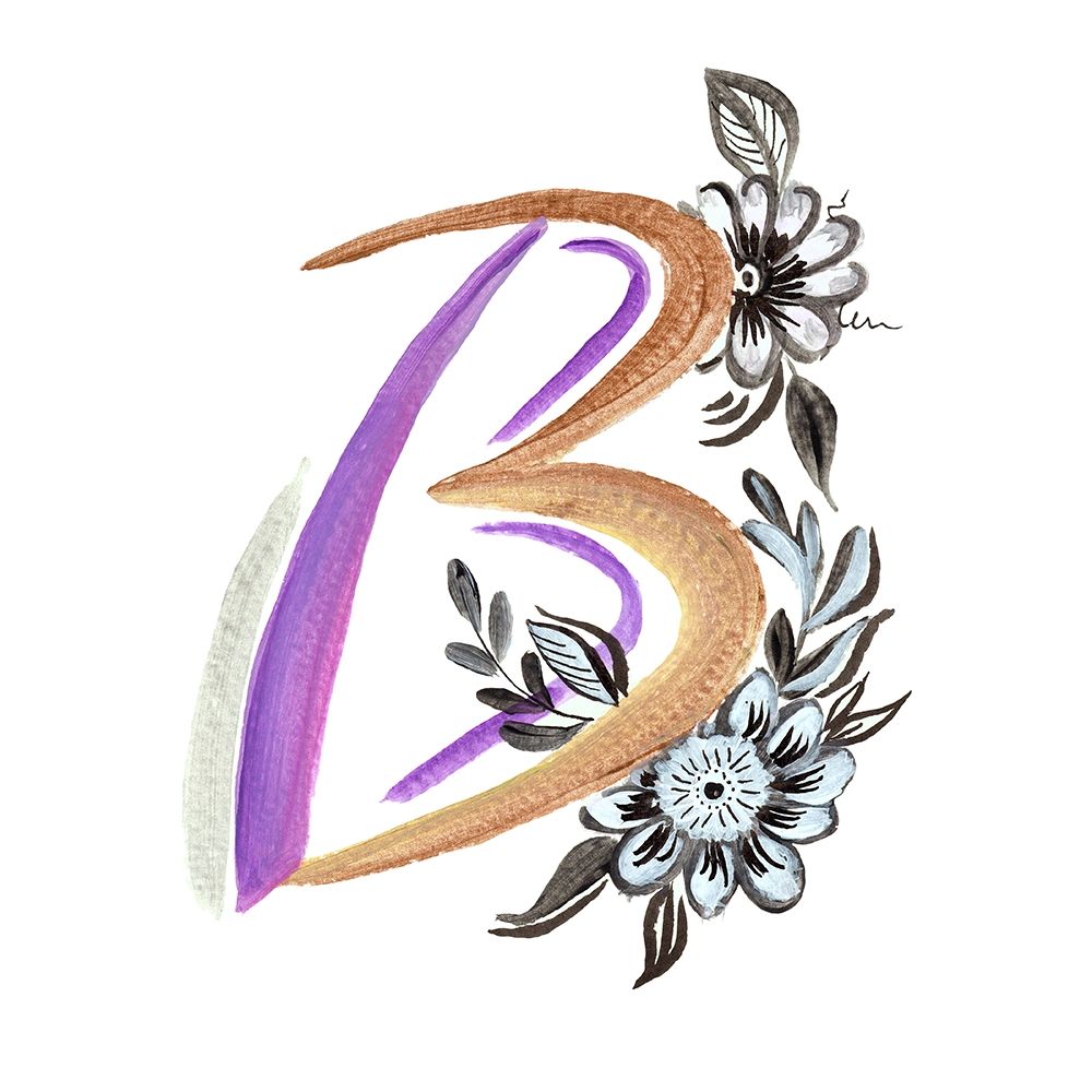 Monogram B art print by Ani Del Sol for $57.95 CAD
