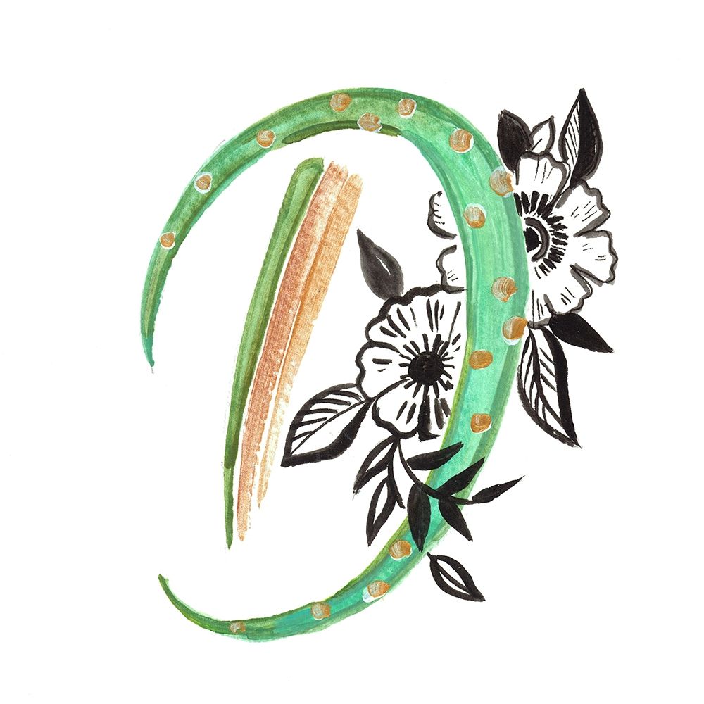 Monogram D art print by Ani Del Sol for $57.95 CAD