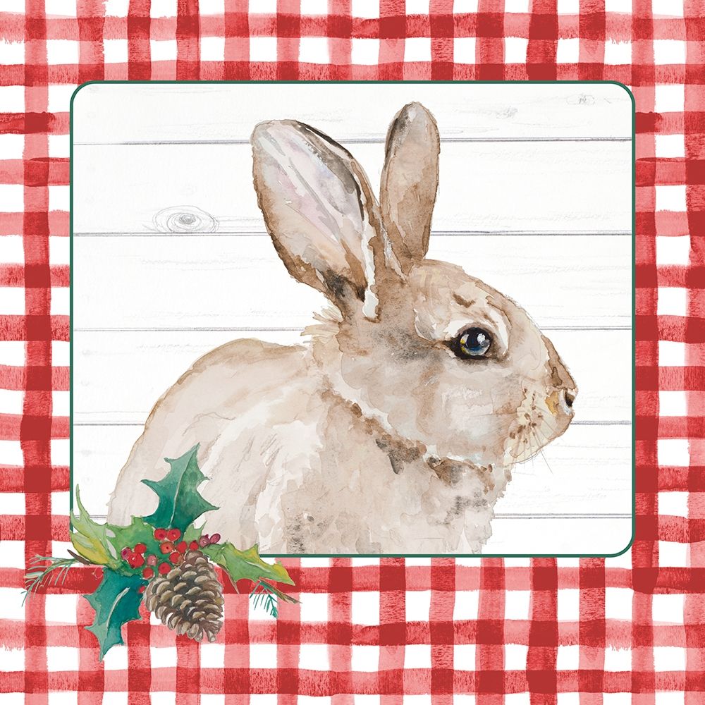 Red Plaid Woodland I art print by Patricia Pinto for $57.95 CAD
