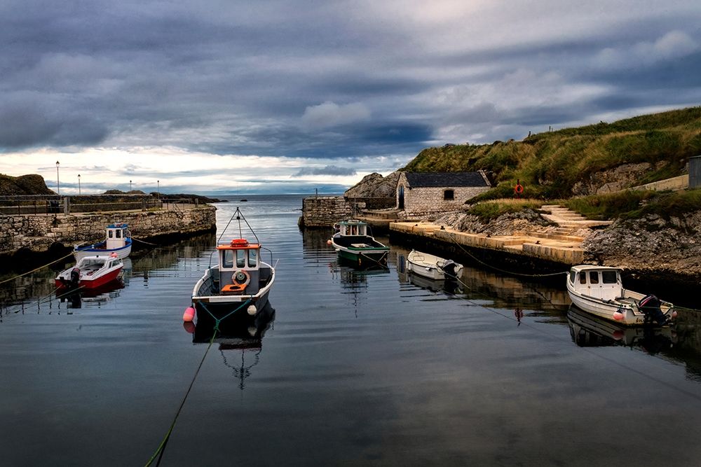 Fishing Harbor art print by Andy Amos for $57.95 CAD