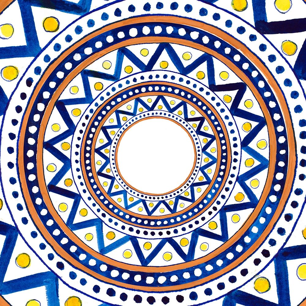 Italian Chevron Burst Tile art print by Patricia Pinto for $57.95 CAD