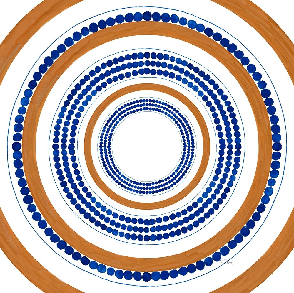 Italian Dotted Circle Tile art print by Patricia Pinto for $57.95 CAD