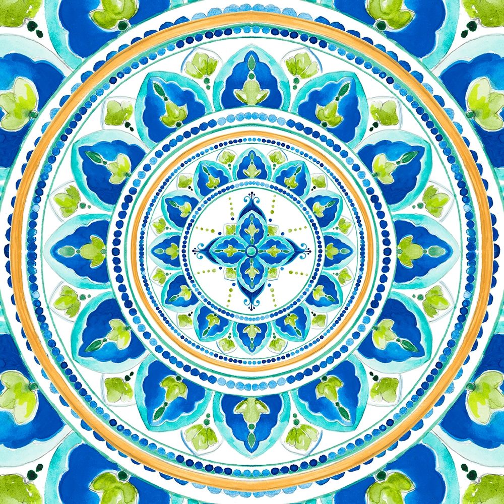 Italian Leaf Tile art print by Patricia Pinto for $57.95 CAD