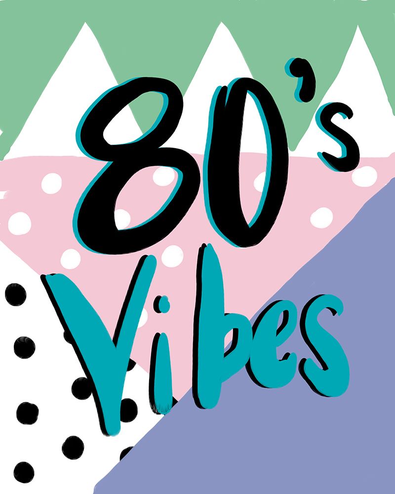 80s Vibes art print by Kali Wilson for $57.95 CAD