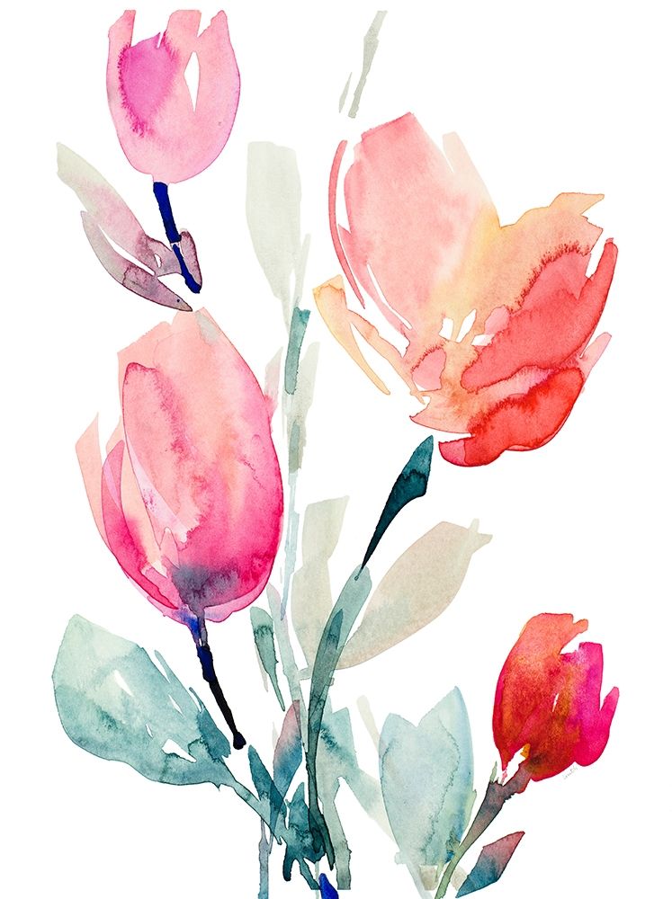 Happy Tulips II art print by Lanie Loreth for $57.95 CAD
