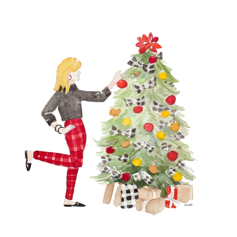 Decorating Christmas I art print by Lanie Loreth for $57.95 CAD